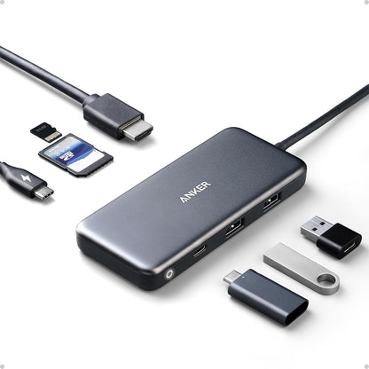 Anker Laptop Docking Station Dual Monitor, 8-in-1 USB C Hub with 4K HDMI