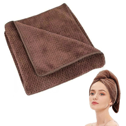 Microfiber Hair Towel Quick Dry Hair Towel Hair Drying Towels Suitable for All Kinds of Hair Ultra Absorbent Long and Thick Hair 20X40inch Lotus Root Pink (1pcs)