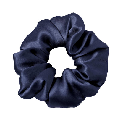 LILYSILK Silk Hair Scrunchies / Ties for Frizz & Breakage Prevention, 100% Mulberry, No Damage, Elastic ponytail Holders, 1Pc, Coffee - Colors A