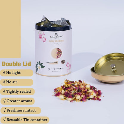 Taimei Teatime Rose Jasmine Herbal Tea Loose Leaf - 4.23oz