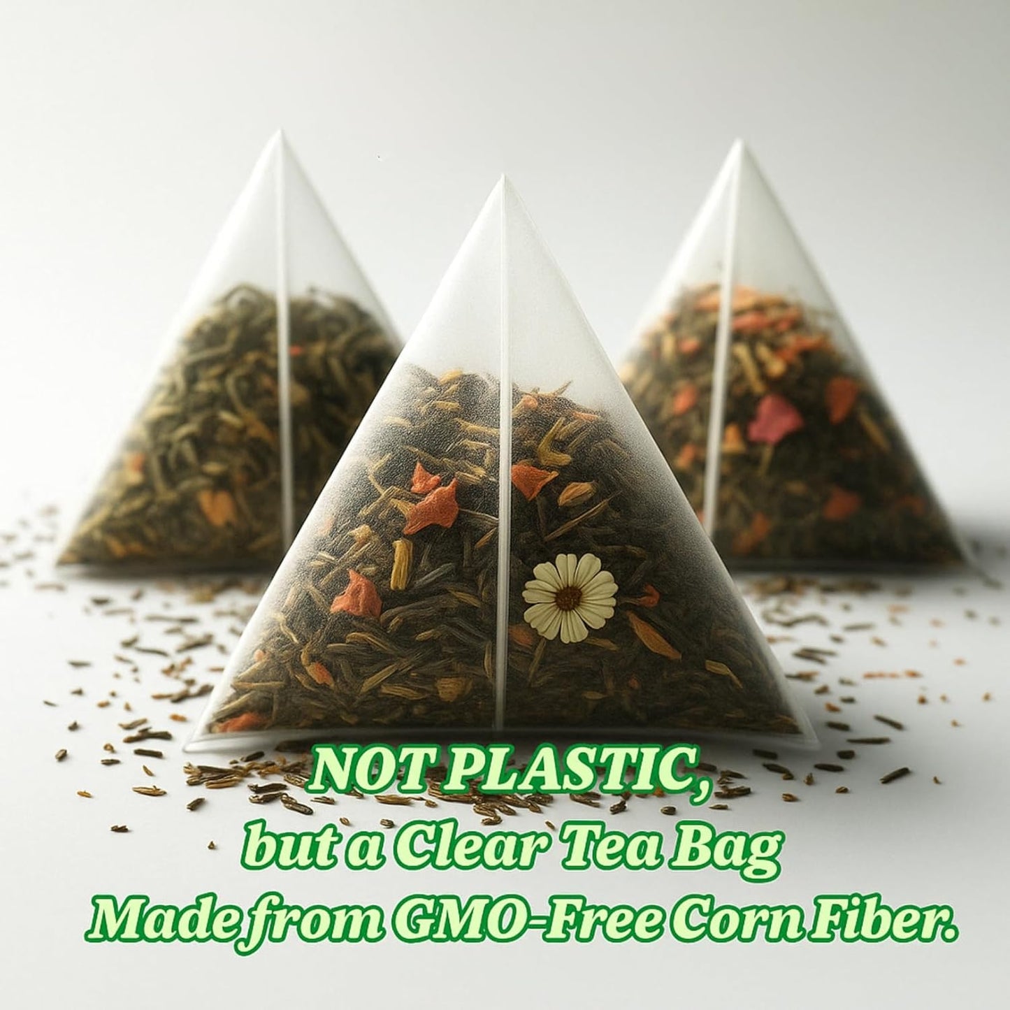 Tozzy Organic Chamomile Tea – 100 Count, Plant-Based Pyramid Tea Bags – Packaging May Vary