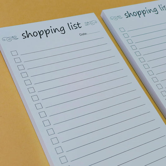 Shopping List Notepad Grocery List Task Planner Writing Pad 2 Pack 3.7x8.5