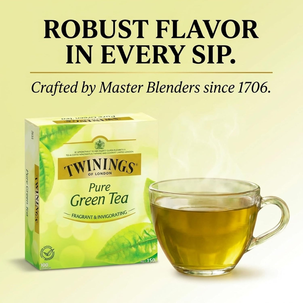 Twinings Tea – All Natural, Pure Green Tea Bags – 100 Count