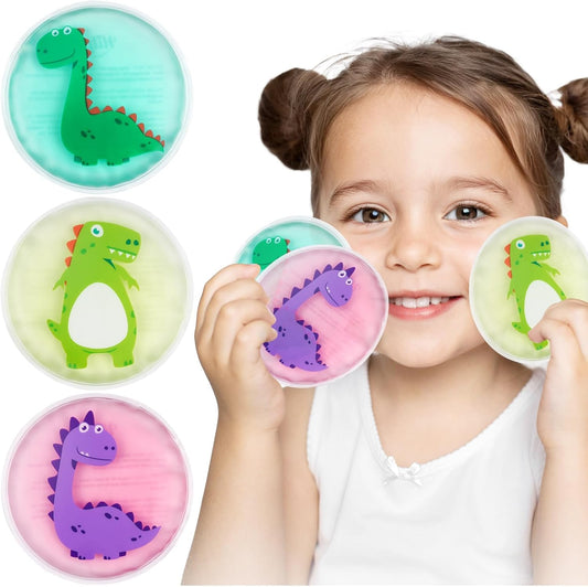 Hilph Kids Ice Packs for Boo Boos, 3 Gel Ice Packs for Injuries Reusable