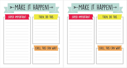 Carson Dellosa Aim High To Do List Notepad―5.75" x 6.25" Paper Stationery, Daily Checklist, Goals, Reminders, Notes, Motivational Organizer (50 sheets)