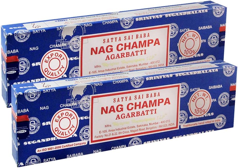 TRUMIRI Incense Stick Holder Bundle with Satya Sai Baba Nagchampa 250g Bulk Incense Sticks Nag Champa Agarbatti - Pack of 1 (Approx 250 Insence-Sticks)