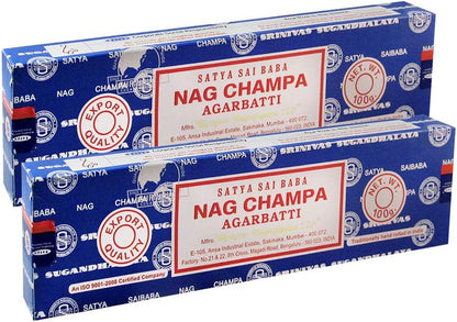 TRUMIRI Incense Stick Holder Bundle with Satya Sai Baba Nagchampa 250g Bulk Incense Sticks Nag Champa Agarbatti - Pack of 1 (Approx 250 Insence-Sticks)