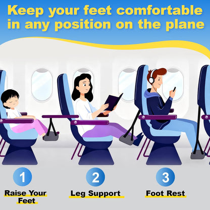 Airplane Foot Hammock for Plane Travel 2 Pack