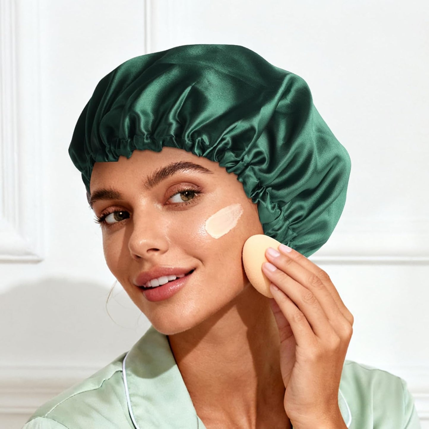 Satin Bonnet Double Layer Silk Bonnet for Sleeping Women for Natural Curly