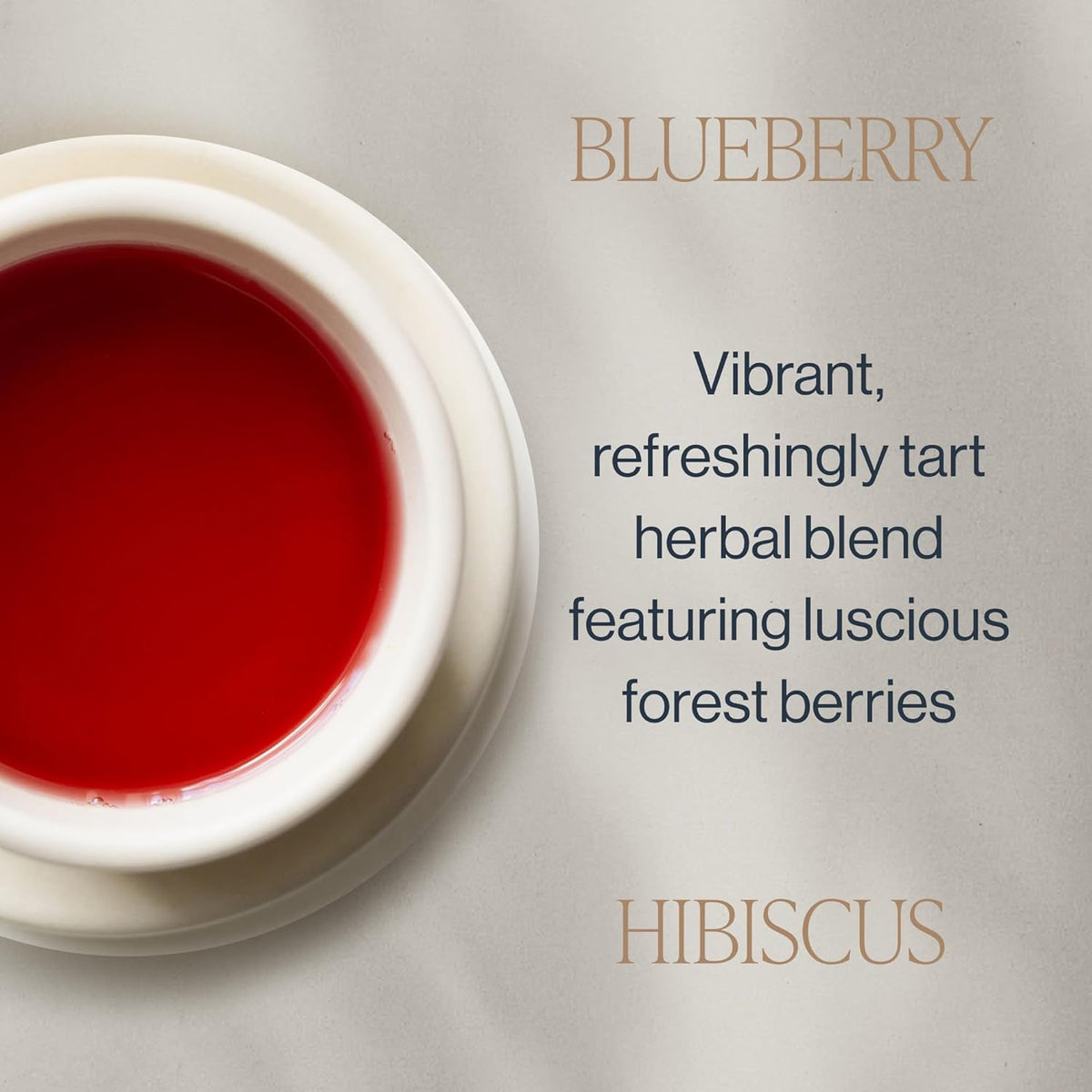 Rishi Tea Blueberry Hibiscus Organic Herbal Tea Bags, Caffeine Free, 15ct