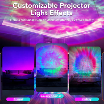 Galaxy Projector for Bedroom, Nebula Ceiling Led Lamp with Remote