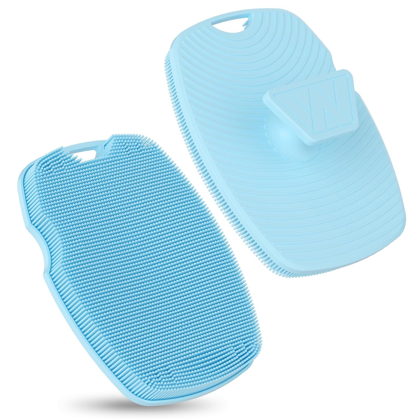 Canroom Silicone Body Scrubber - Zinc Infused-Highly Elastic Bristles Exfoliating Body Scrubber for Shower Body,Cellulite Reduction,Blood Circulation- Black