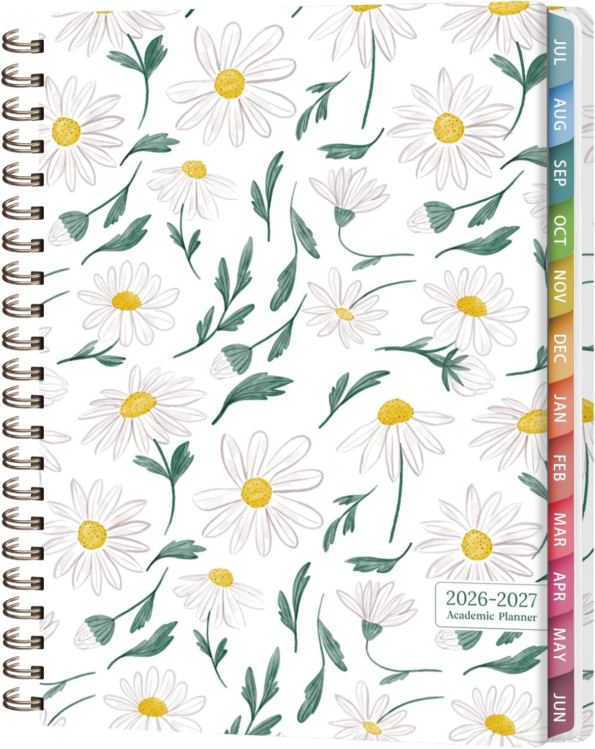 Planner 2026-2027, Weekly and Monthly Calendar Planner, JUL 2026 - JUN 2027 | Academic Year, Daily Agenda Book, A5(6.3'' x 8.5''), Sprial Bound, Inner Pocket, Office School Use