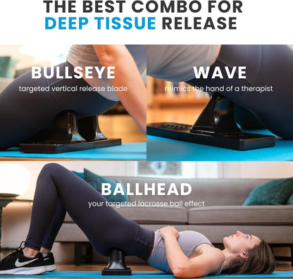 Thrival Arch Back Stretcher - Psoas Muscle Release Tool App for Hip Flexor, Back, Glute, Iliacus, and Neck - Spine Decompressor, Trigger Point, and Myofascial Release – Carbon Black