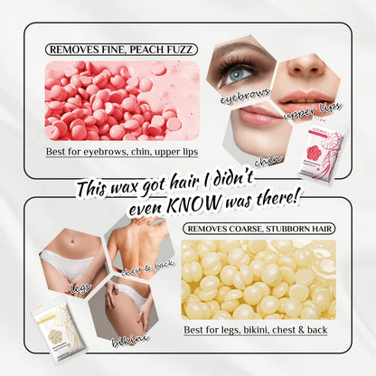 KOTAMU Waxing Kit for Women & Men, Pink Digital Wax Pot Warmer Hair Removal | Home Hard Wax Kit, Wax Machine, Face, Eyebrow, Bikini, Brazilian, Body, Sensitive Skin, 25 Accessories, Beginner-Friendly