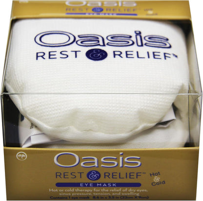 Oasis Rest & Relief Reusable Hot Cold Therapy Eye Mask