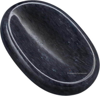 Amazing Gemstone Labradorite Thumb Worry Stone, Anxiety Stone, Healing Crystals - Piedra Crystal Fidget for Gift, Meditation, Calming, Relaxation, Stress Relief - Colors A