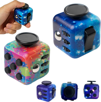 1Pcs Fidget Toys for Kids and Adults Stress Relief Cubes Sensory Toys Portable Calming Fidget Toy Cube for Focus Relaxing Home Office Classroom Travel Birthday Gift