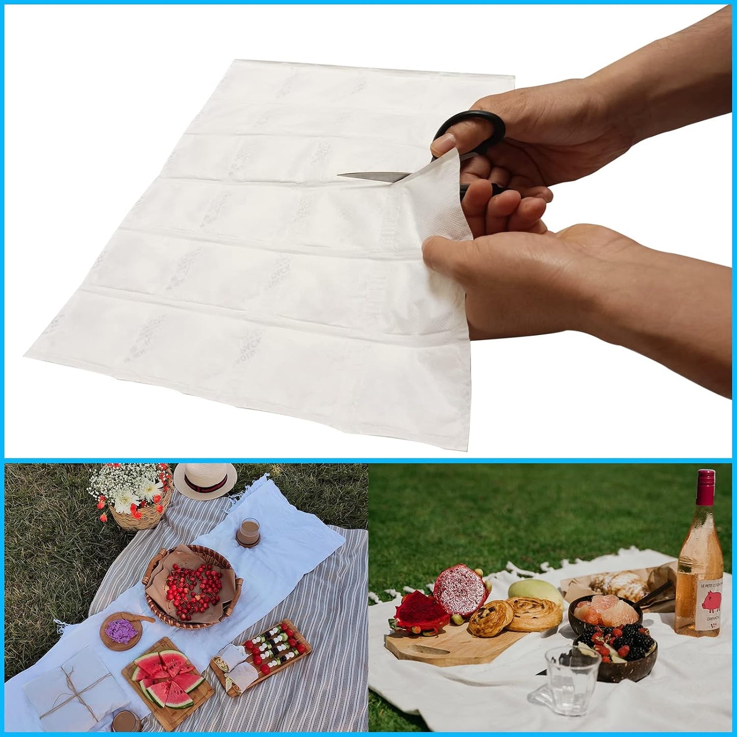 Reusable Ice Packs for Shipping & Coolers Dry Ice for Shipping Frozen Food Cold Pack for Lunch Bags, Long Lasting Cold Ice Pack Sheets for Transport Food (10 Sheets x 16 Cells)