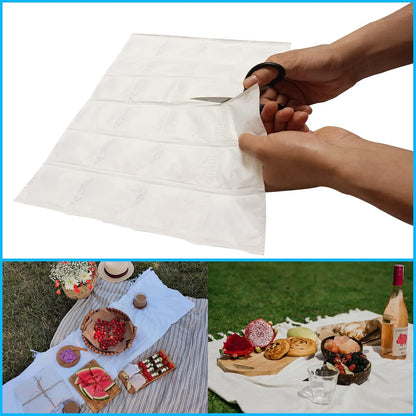 Reusable Ice Packs for Shipping & Coolers Dry Ice for Shipping Frozen Food Cold Pack for Lunch Bags, Long Lasting Cold Ice Pack Sheets for Transport Food (10 Sheets x 16 Cells)