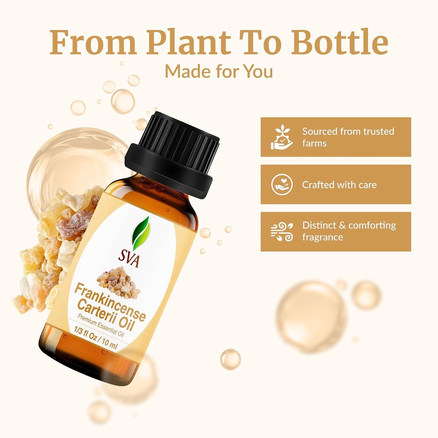 SVA Lavender Essential Oil 4 Fl Oz – for Diffuser, Skin & Hair Care – Ideal for Massage & DIY Blends – with Dropper