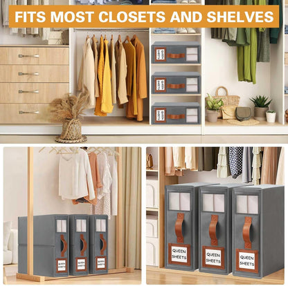 GhvyenntteS Bed Sheet Organizers and Storage, Closet Organizer
