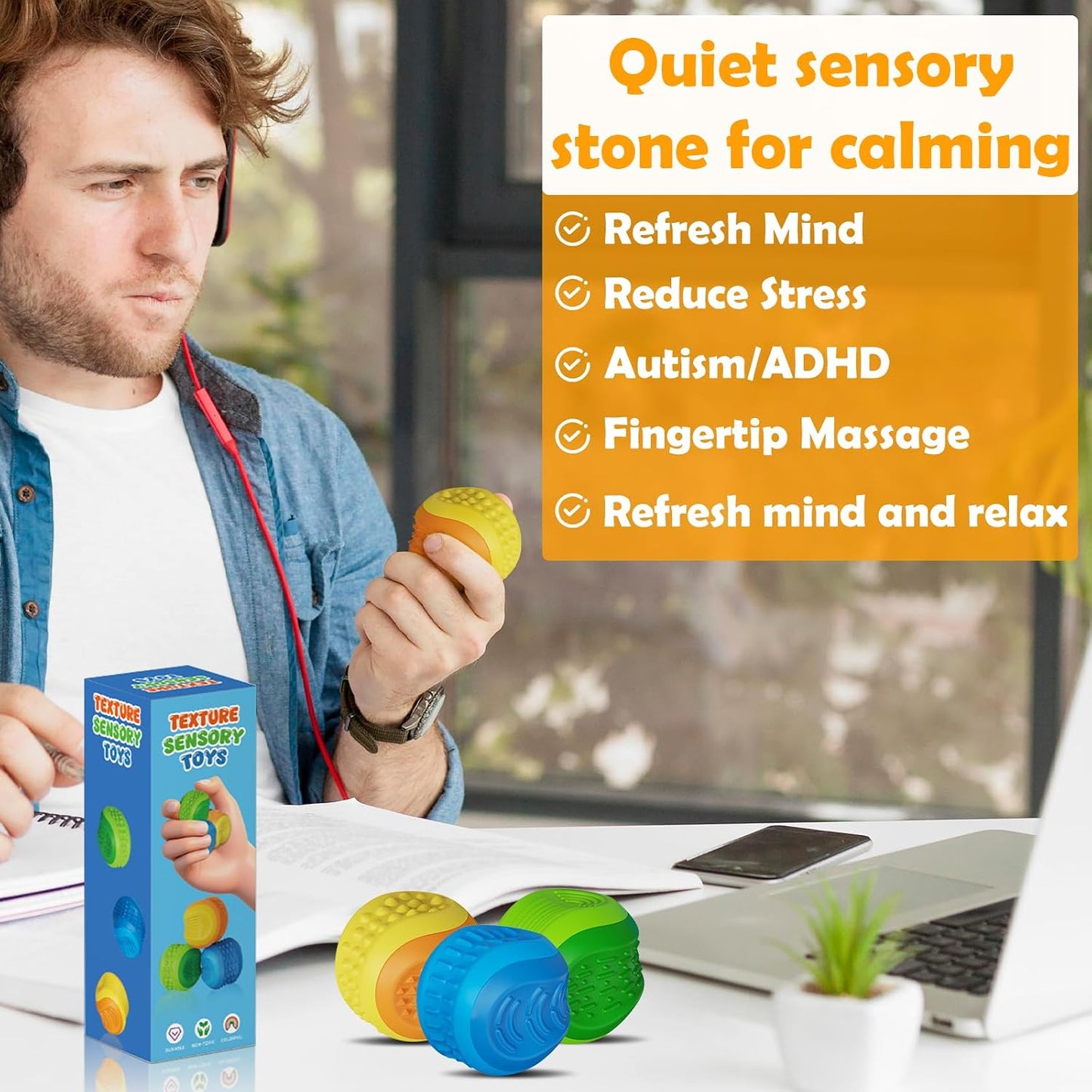 Fidget Sensory Toys Stress Balls for Kids Adult：Anxiety Stress Relief Calm Down Autism ADHD Focus Aid,Quiet Small Fidget Toys for Student Classroom,Adults Office,Desk, Small Students Prizes Toys