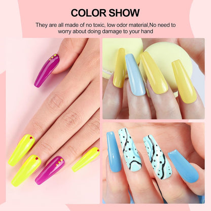 COSCELIA 53pcs Gel Nail Polish Kit with U V light and Drill Starter Kit 35 Colors Gel Nail Polish with 5pcs Top Base Coat Nail Art Professional Gel Manicure Kits Gifts for Women Teens Girls