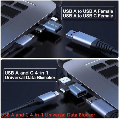 Data Blocker, USB C Data Blocker Protect Against Juice Jacking, 6-pcs