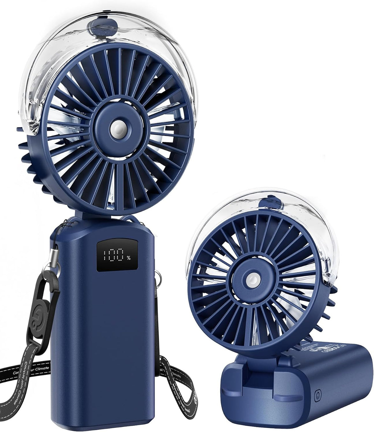 Gaiatop Portable Misting Fan, Rechargeable Handheld Fan with Water Spray