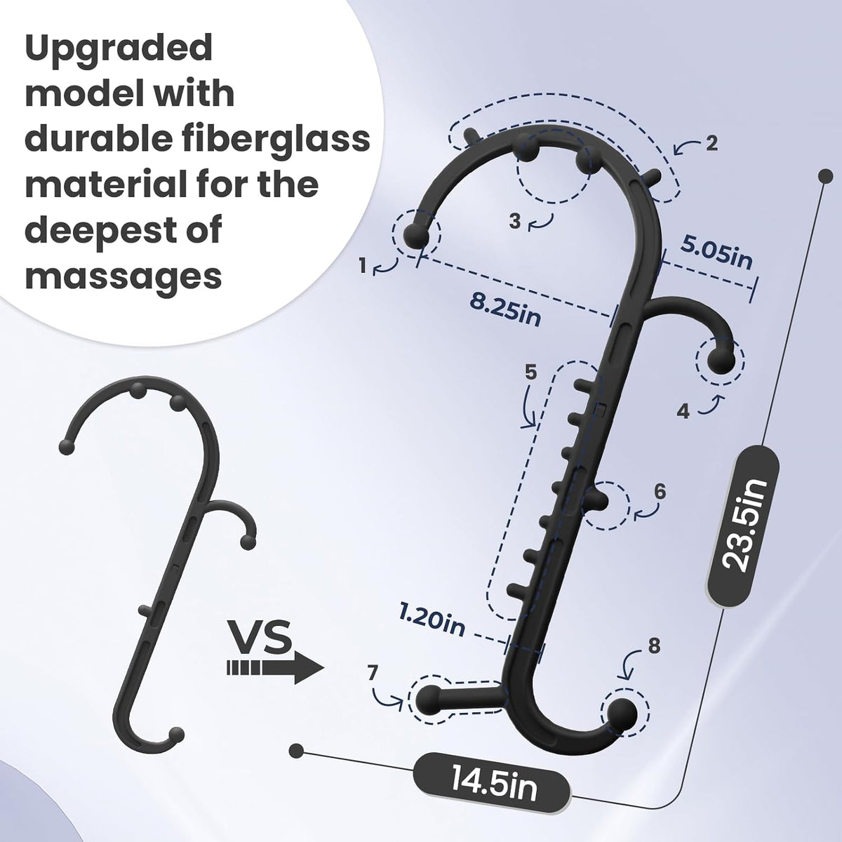 Ranarose Deep Tissue Back & Neck Massager for Body Muscle Pain Relief