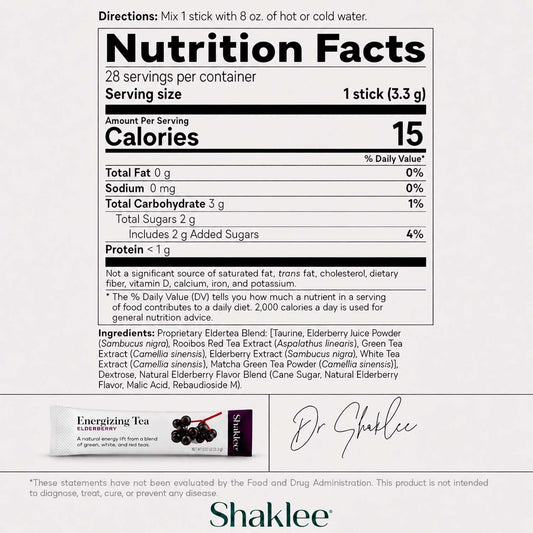 Shaklee - Shaklee 180® Energizing Tea Elderberry - 28 Sticks