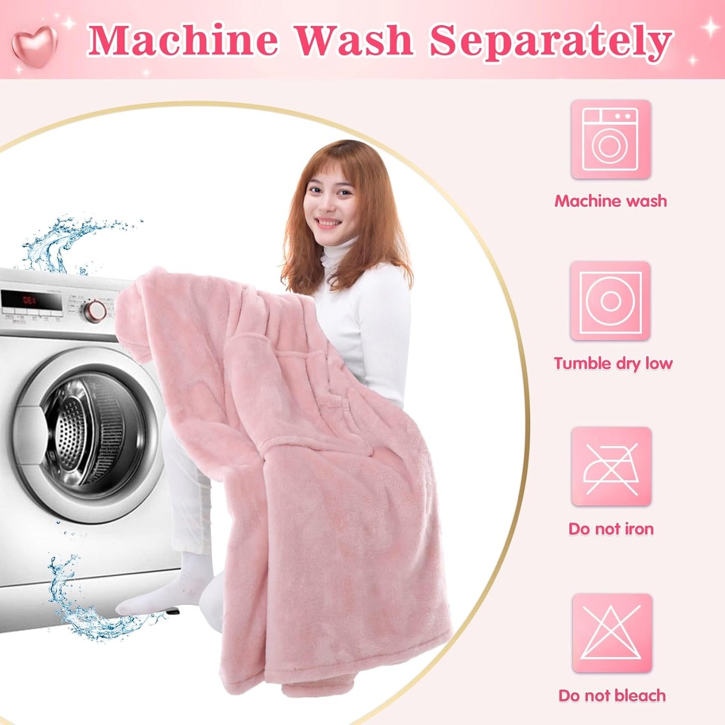 Waitu Wearable Blanket Sweatshirt Gifts for Women and Men, Warm and Cozy Giant Blanket Hoodie, Thick Flannel Blanket with Sleeves and Giant Pocket - Dark Gray