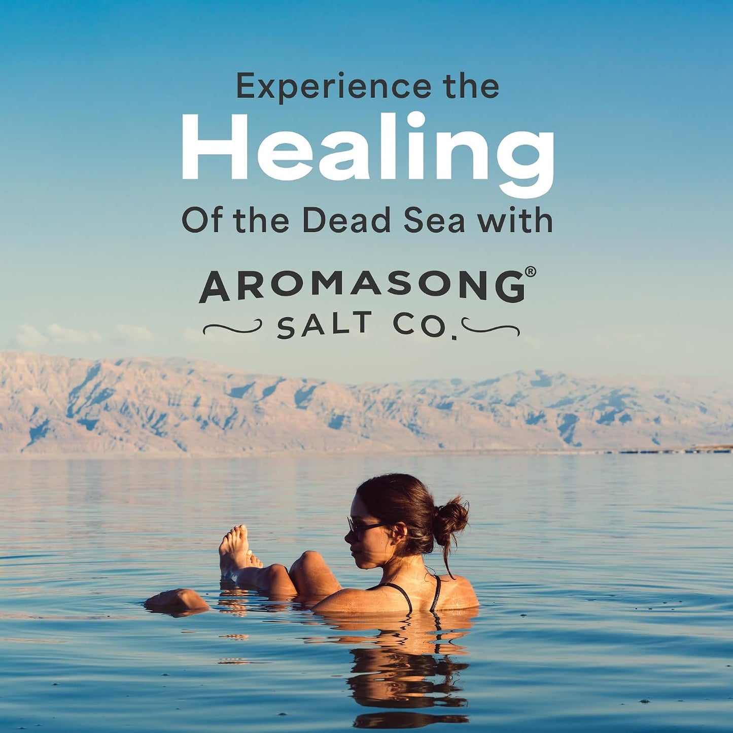 Aromasong Magnesium Flakes from The Dead Sea, 12 LB Resealable Black Bag - Muscle Relaxing Magnesium Chloride Bath Salts Soak for Headaches, Stress & Leg Discomfort