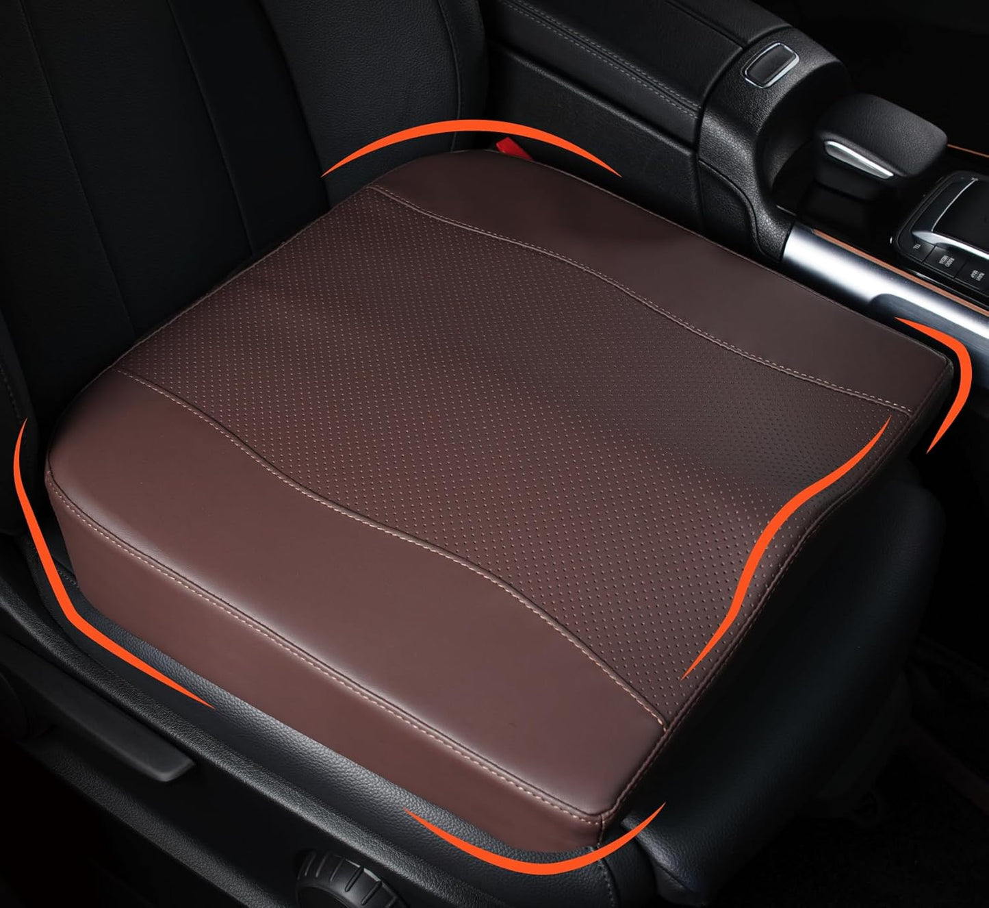 Lofty Aim Car Seat Cushion, Comfort Memory Foam Car Cushions for Driving - Sciatica & Lower Back Pain Relief, Driver Seat Pillow for Auto, Office Chair, Wheelchair - Black
