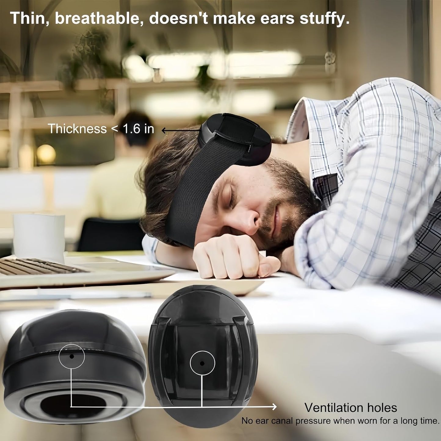 Noise Reduction Ear Muffs, Sound Proof Ear Protection, Earmuffs for Sleeping Noise Cancelling