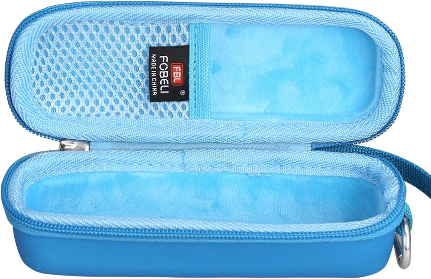 FBLFOBELI EVA Hard Carrying Case Compatible with The Breather/HETARU Natural Breathing Exercise Device, Hand-Held Inspiratory Expiratory Muscle Trainer (Blue, Case Only)