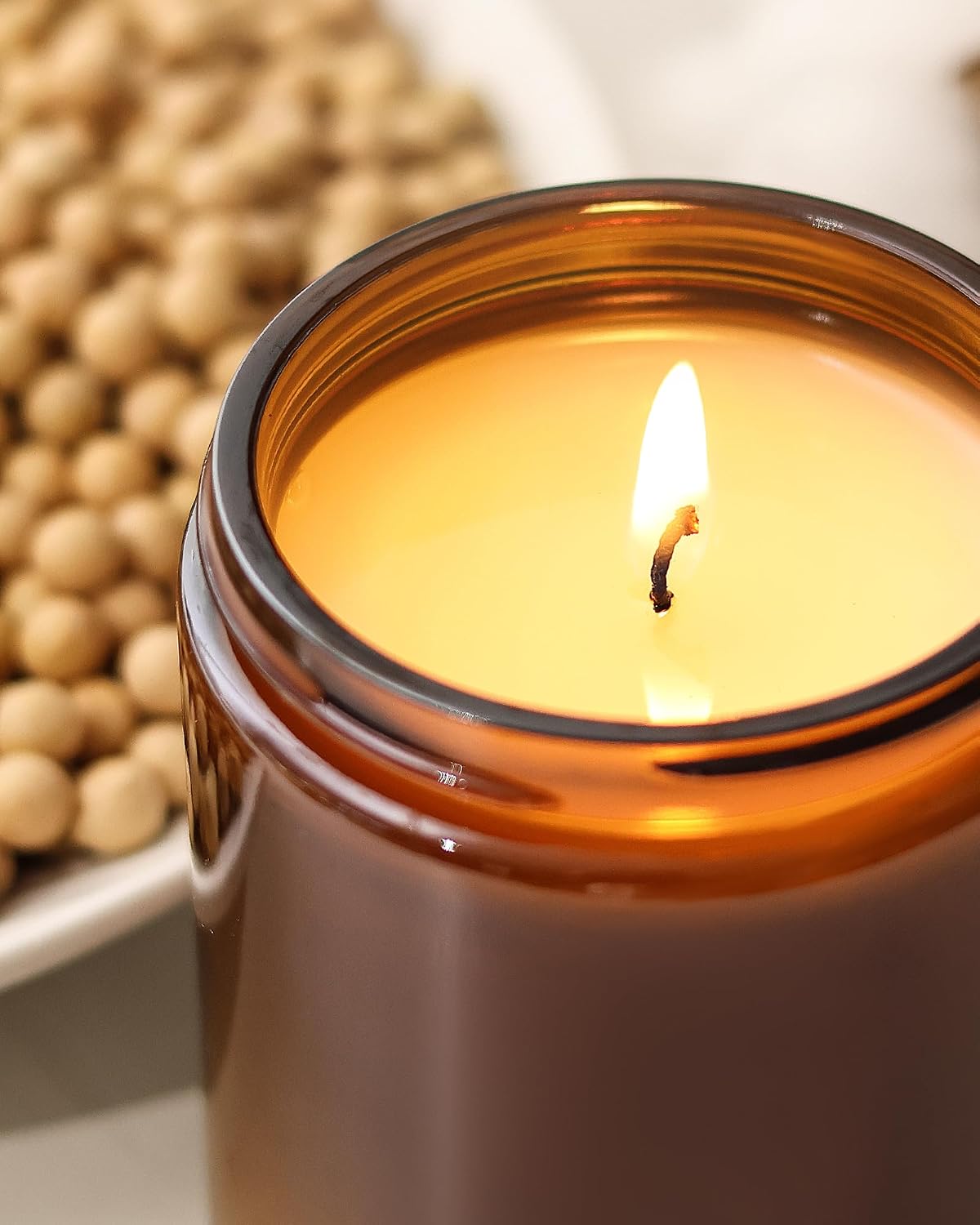 AOOVOO Coconut Vanilla Candles - 9 oz Scented Candles, Aromatherapy Candle, Soy Candle for Home Scented