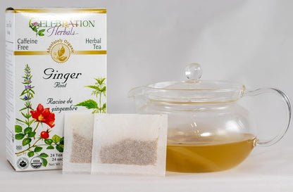 Celebration HERBALS Ginger Root Tea Organic 24 Bag, 0.02 Pound