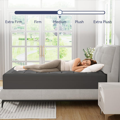 ELEMUSE Twin XL Dorm Dual Layer 3 Inch Memory Foam Mattress Topper for College, Dorm Room Essentials, 2 Inch Cooling Gel Foam and 1 Inch Soft Pillow Top Bed Pad,Back to School Comfortable Support