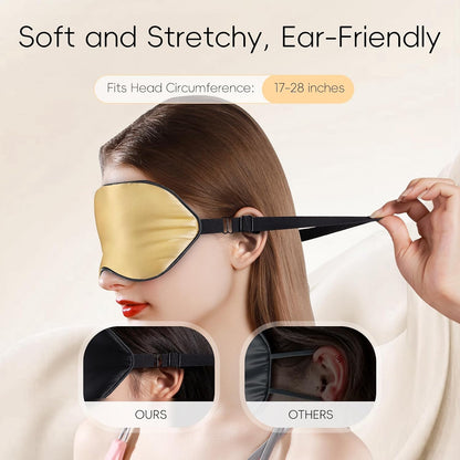 Heated Eye Mask (2-Packs), Moist Warm Compress Microwave with Flaxseed Cassia Seed, Weighted Eye Mask for Sleeping, Dry Eyes, Stye Eye Treatment, Relief Eye Fatigue (Black&Grey)