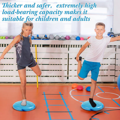 Libima 4 Pcs Wiggle Seat for Sensory Kids Inflated Wobble Cushion Sensory Seat Cloud Design Flexible Seating for Classroom Elementary Balance Disc for Kids Adult Pet Training