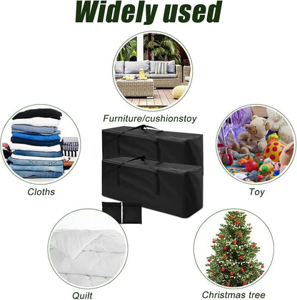 Extra Large Outdoor Cushion Storage Bags 68in Zippered Patio Storage Bag