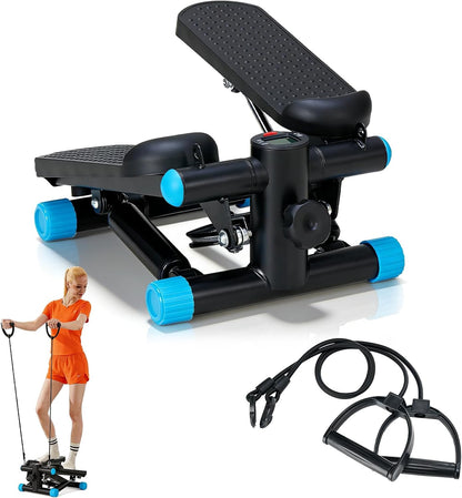 NEWBULIG Mini Stepper for Exercise at Home Stair Step Machine for Indoor Fitness Portable Home Gym Stepper for Full Body Workout 300lb Weight Capacity