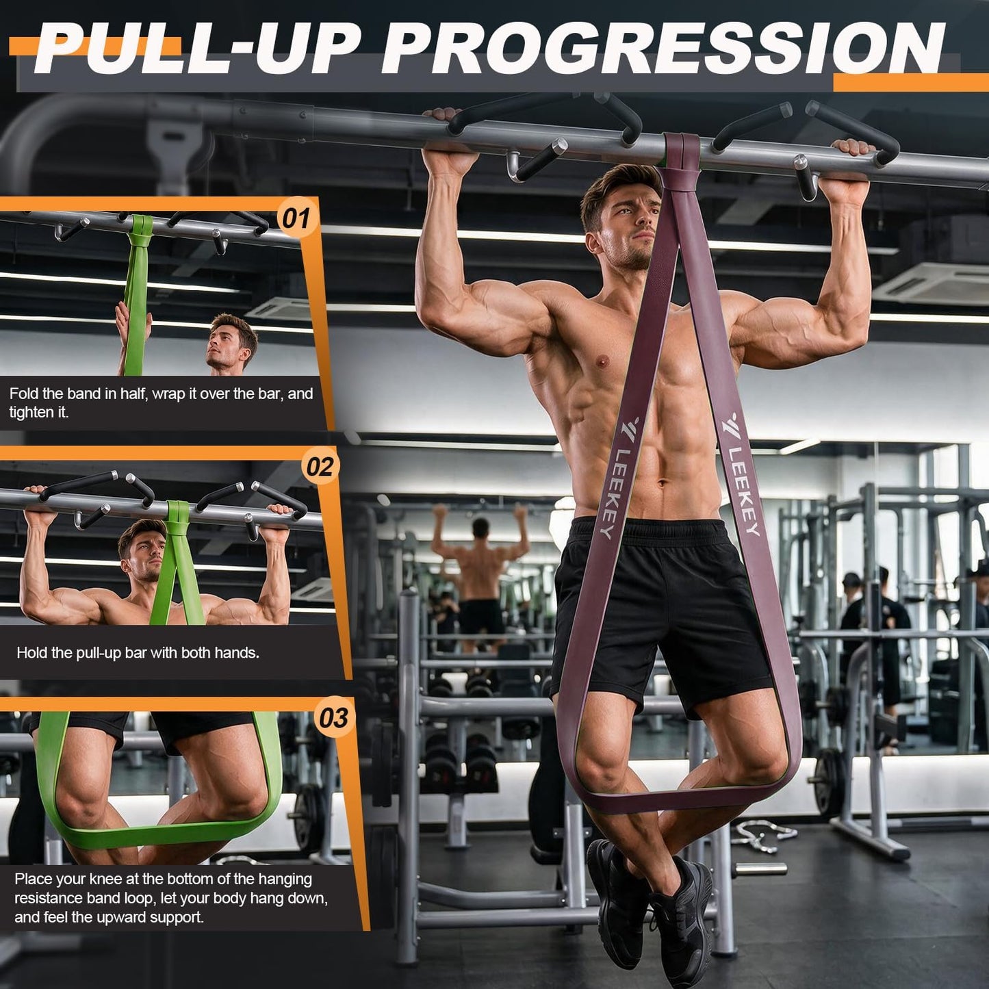 Resistance Bands for Pull Up Assist, Stretch Bands & Exercise Workout Set