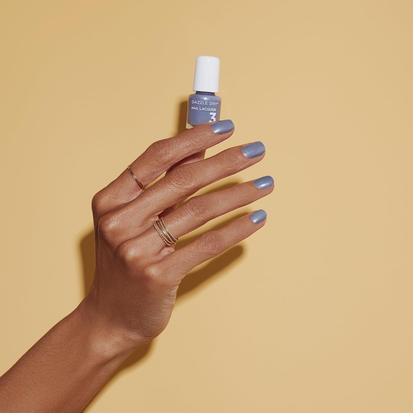Dazzle Dry Mini Kit 4 Step System - Varsity Blues - A muted light denim. (5 Piece Kit / 5 Manicures)