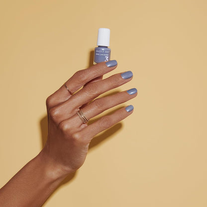 Dazzle Dry Mini Kit 4 Step System - Varsity Blues - A muted light denim. (5 Piece Kit / 5 Manicures)