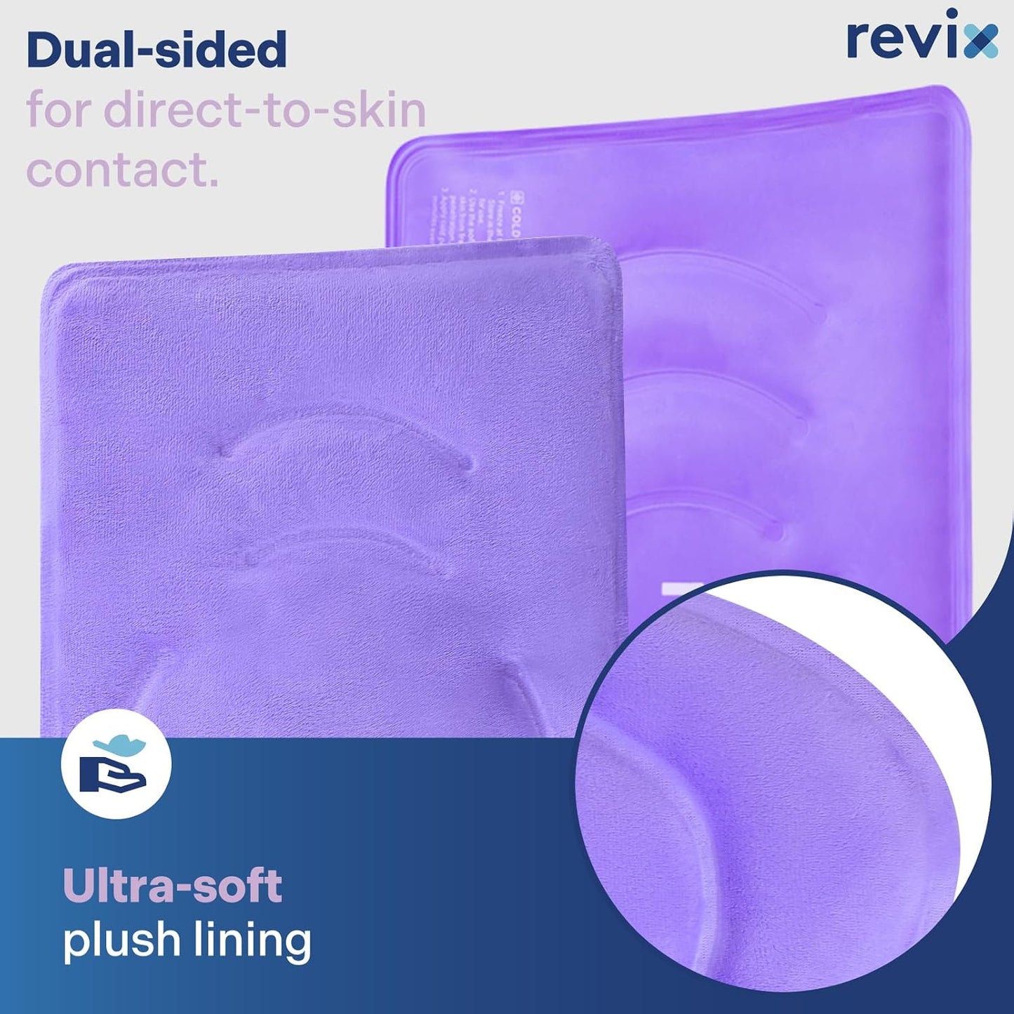 REVIX 19" Extra Large Knee Ice Pack Wrap Around Entire Knee, Reusable Gel Cold Pack for Discomfort and Post-Workout Fatigue, Cold Compress, Enhance Comfort and Recovery