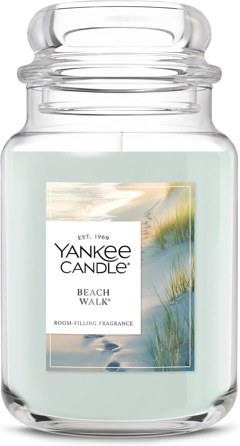 Yankee Candle Mid Summer's Night, Scented Candle, 22oz Large Jar with up to 150 Hour Burn, Giftable