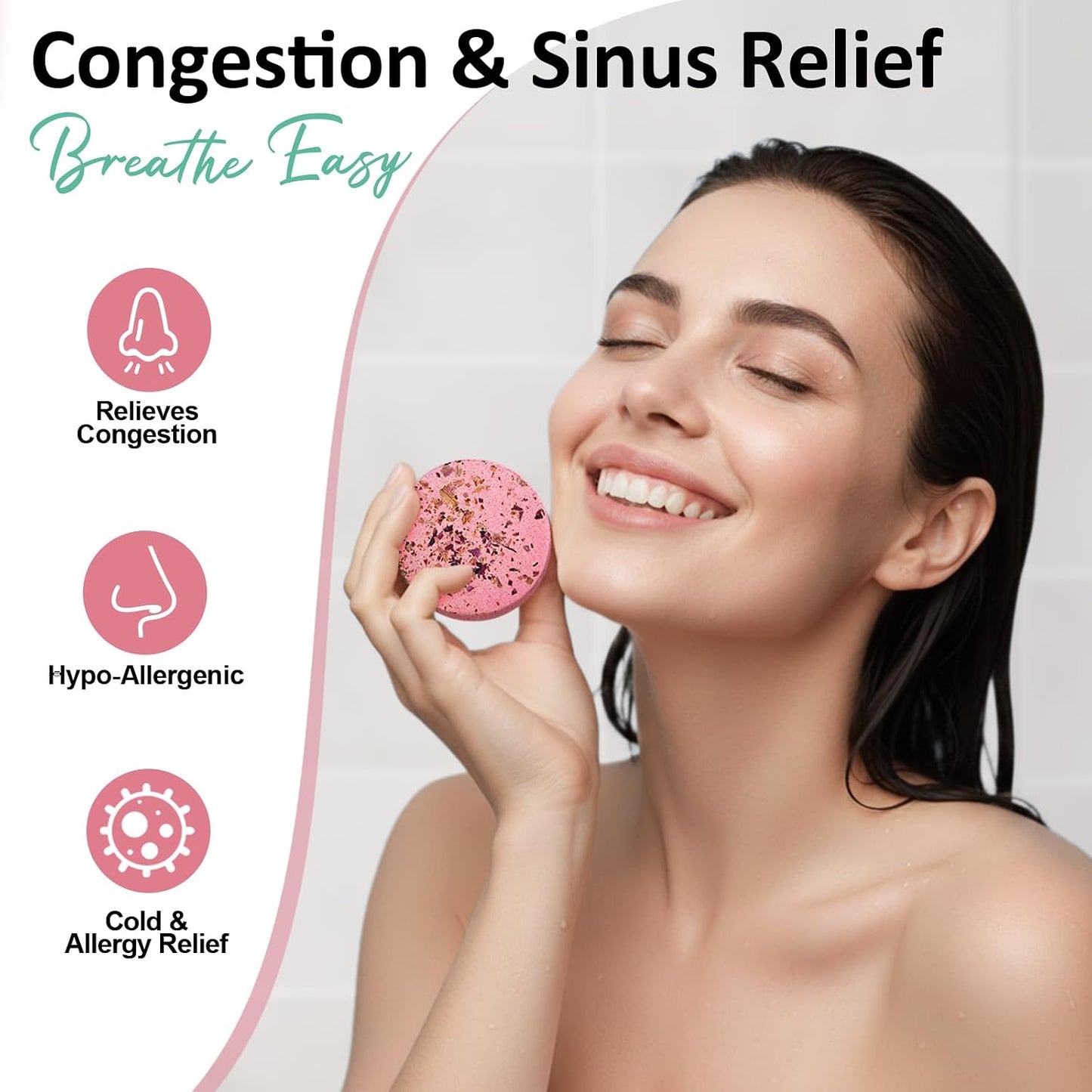 Shower Steamers Aromatherapy Birthday Gifts for Women - 8 Pack Shower Bombs with Natural Essential Oils, Self Care Relaxation Home Spa, Basket Stuffers White Elephant Gifts for Women Mom Wife Teens